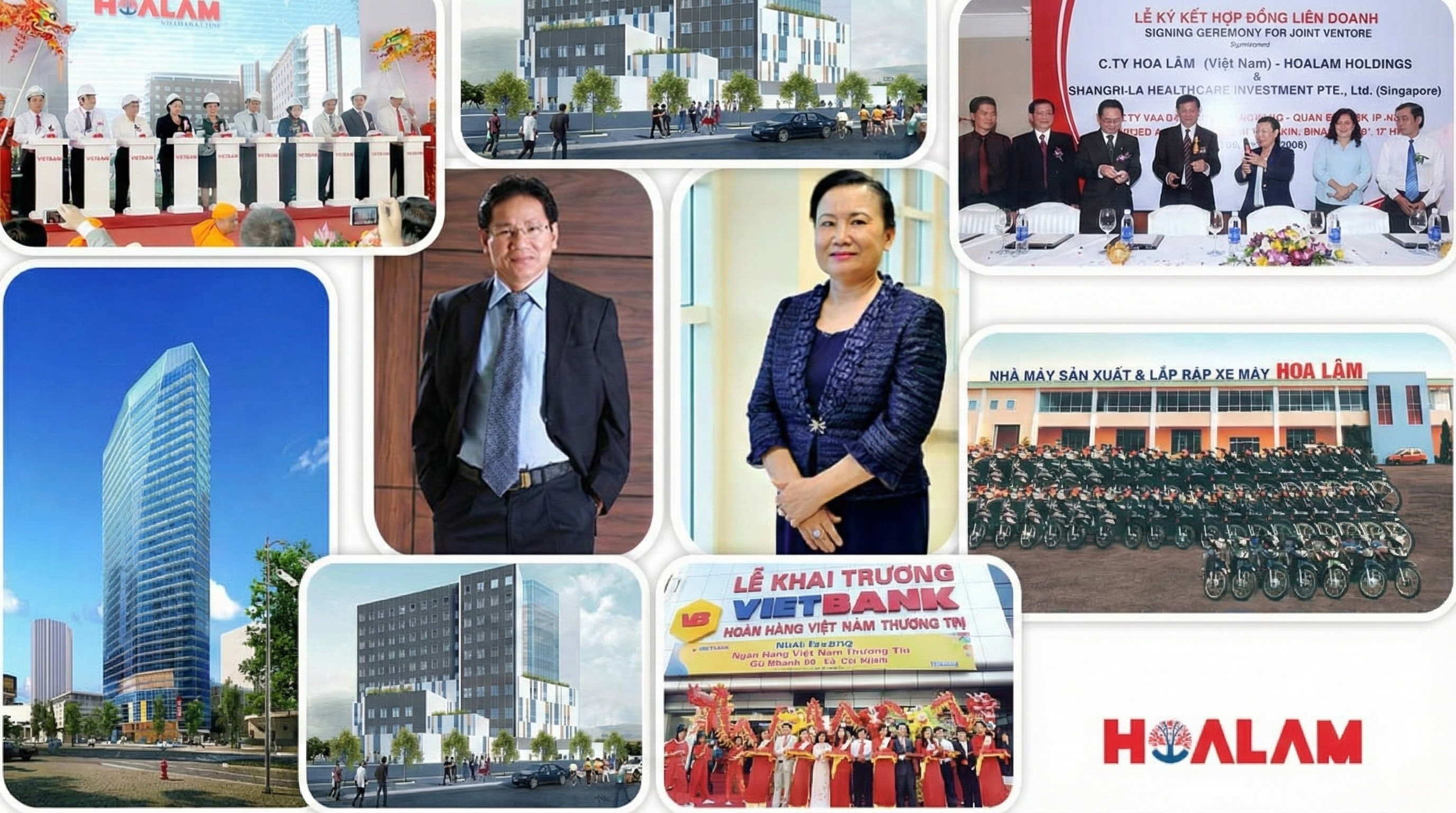 C&aacute;c lĩnh vực hoạt động ch&iacute;nh của Tập đo&agrave;n Hoa L&acirc;m như t&agrave;i ch&iacute;nh, y tế, bất động sản,...