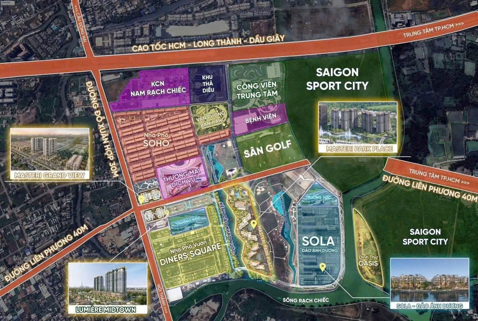 Mặt bằng tổng thể dự &aacute;n The Global City