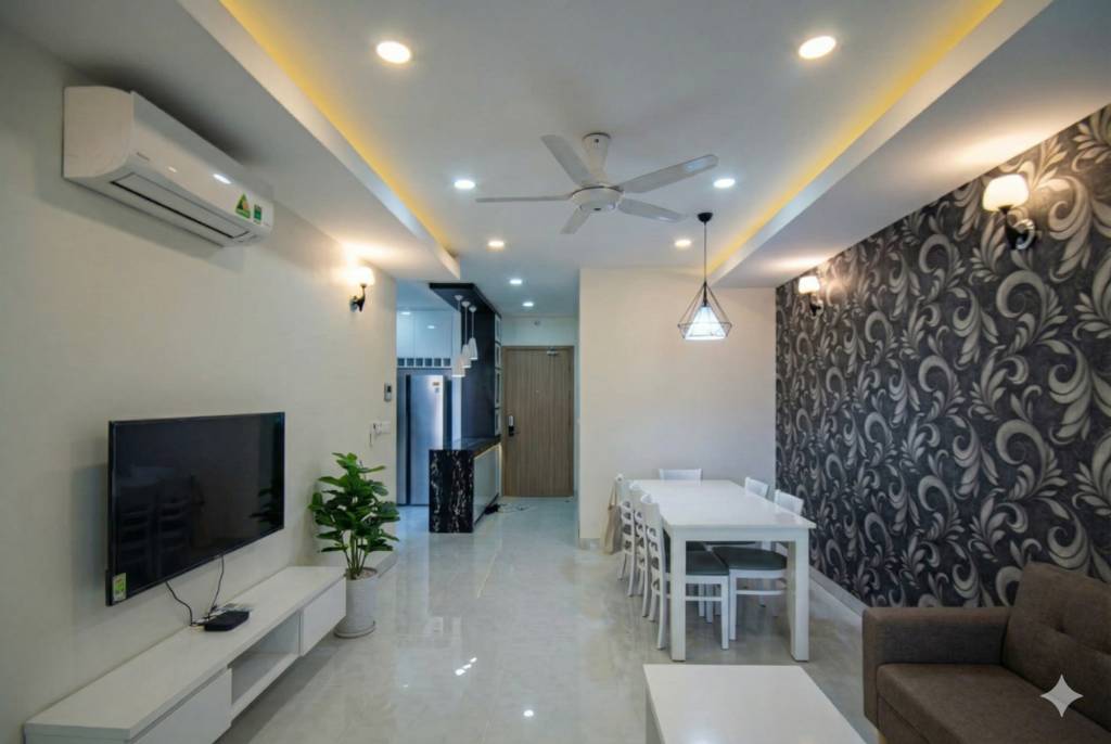 Phòng khách của Căn hộ chung cư Cho thuê tại Hà Đô Centrosa Garden