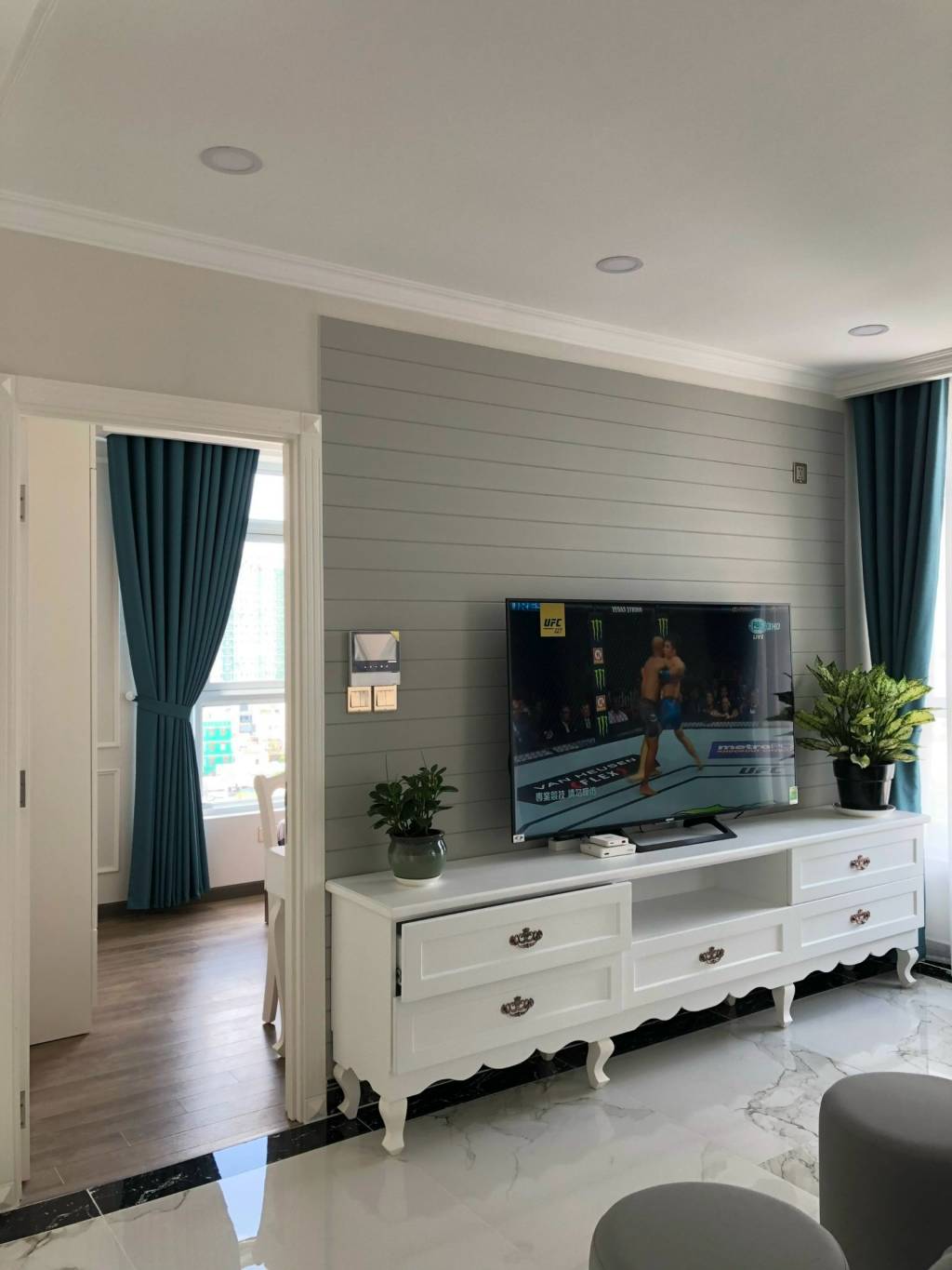 Phòng khách của Căn hộ chung cư Cho thuê tại Valéo Đầm Sen