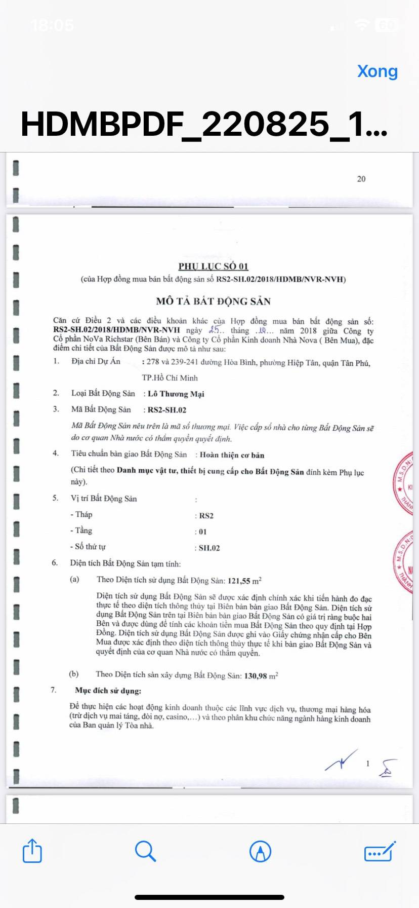 Thông tin căn của Shophouse, Nhà phố thương mại Bán tại Richstar Residence