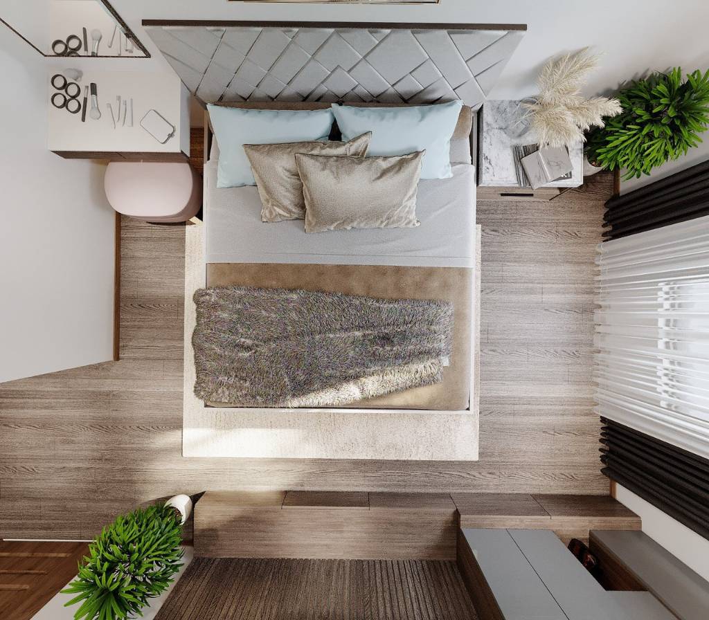 Ảnh chụp trên cao phòng ngủ của Căn hộ chung cư Bán tại Hà Đô Centrosa Garden