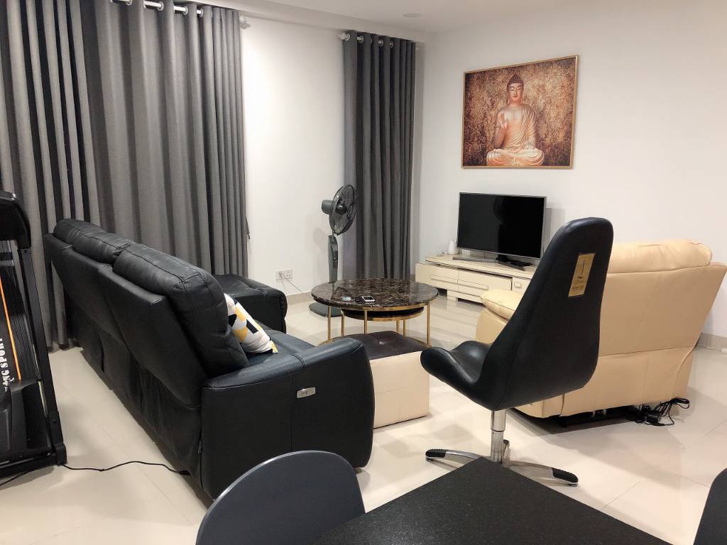 Phòng khách của Căn hộ chung cư Cho thuê tại Valéo Đầm Sen