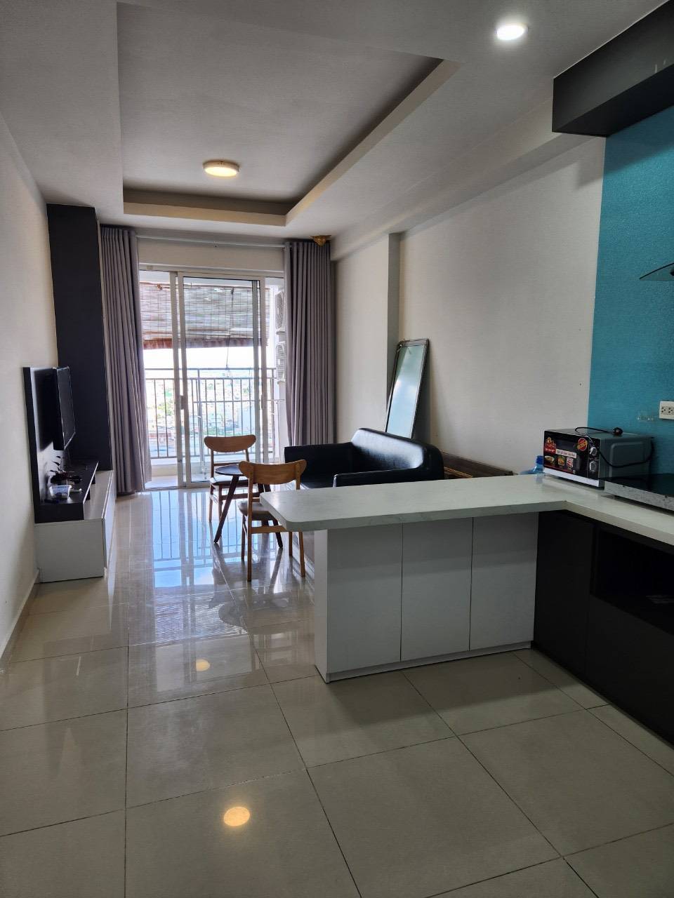 phòng khách của Căn hộ chung cư Cho thuê tại Richstar Residence