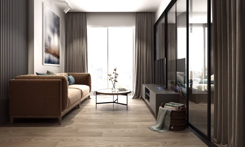 Phòng khách của Căn hộ chung cư Cho thuê tại Richstar Residence