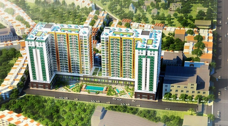 Phối cảnh tổng thể 3 Block dự án MELODY RESIDENCES ÂU CƠ